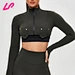 long sleeve turtleneck crop top